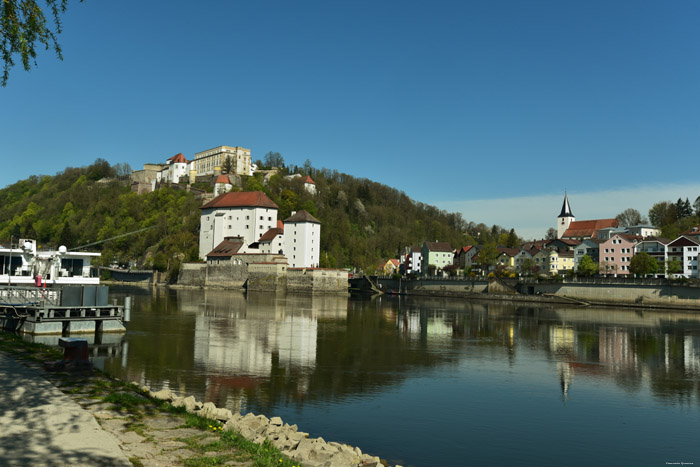 Mouth of Ilz in Donau Passau / Germany 