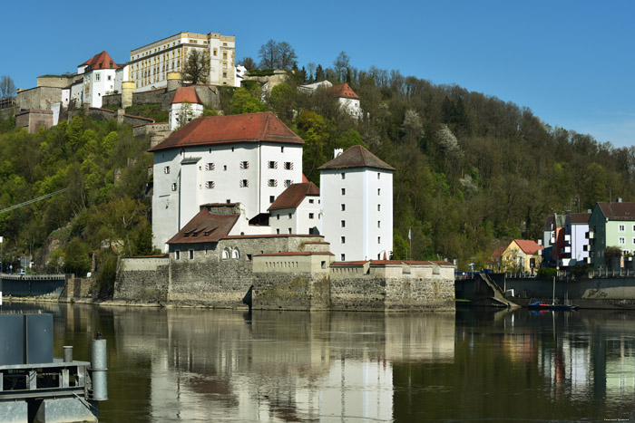 Mouth of Ilz in Donau Passau / Germany 