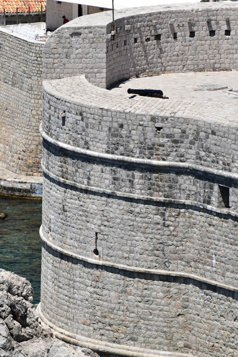 Stadssomwalling Oost Dubrovnik in Dubrovnic / KROATI 