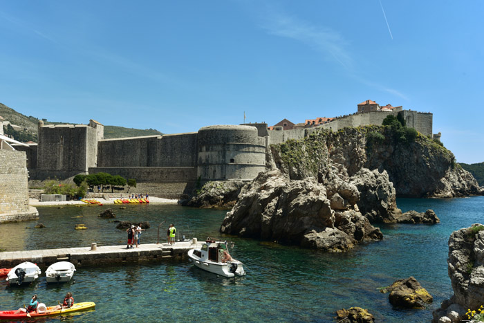 Stadssomwalling Oost Dubrovnik in Dubrovnic / KROATI 