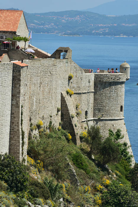 Stadssomwalling Oost Dubrovnik in Dubrovnic / KROATI 