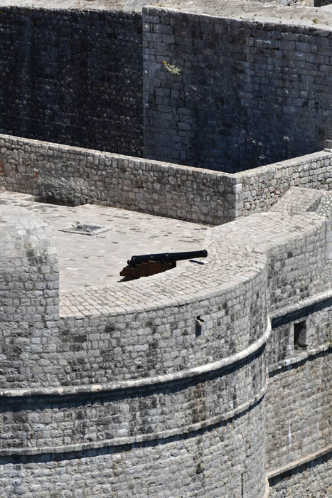 Stadssomwalling Oost Dubrovnik in Dubrovnic / KROATI 