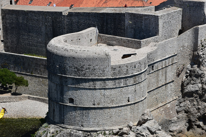 Stadssomwalling Oost Dubrovnik in Dubrovnic / KROATI 