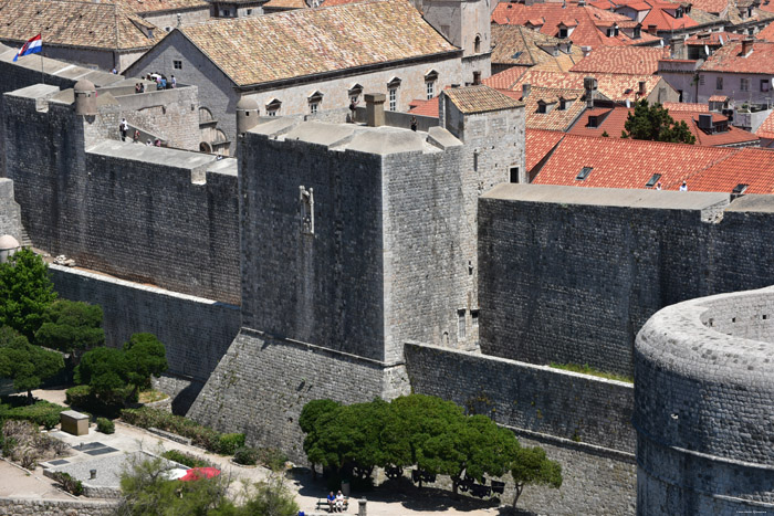 Stadssomwalling Oost Dubrovnik in Dubrovnic / KROATI 