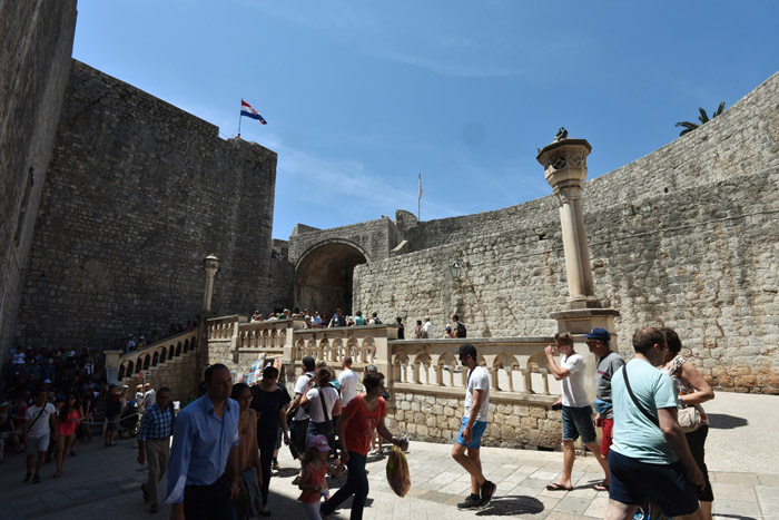 Vrata Pile Gate Dubrovnik in Dubrovnic / CROATIA 