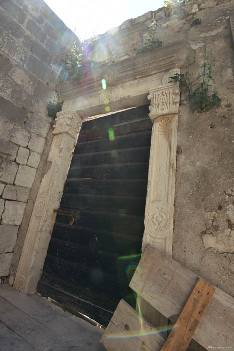 Church Ruins Dubrovnik in Dubrovnic / CROATIA 