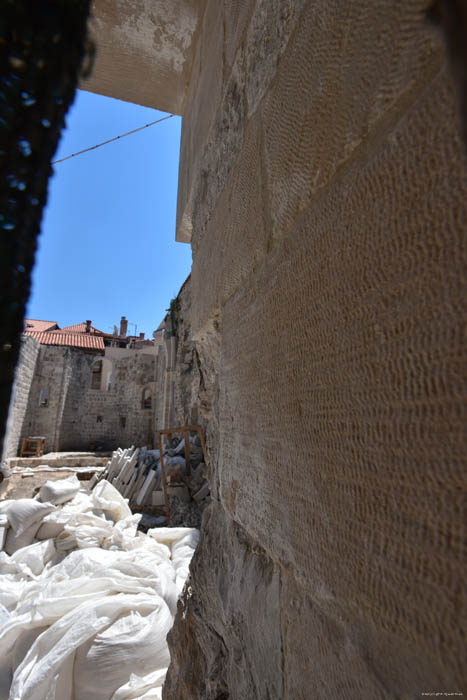Church Ruins Dubrovnik in Dubrovnic / CROATIA 