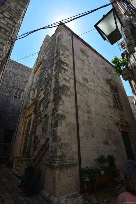 Ruined Church Dubrovnik in Dubrovnic / CROATIA 