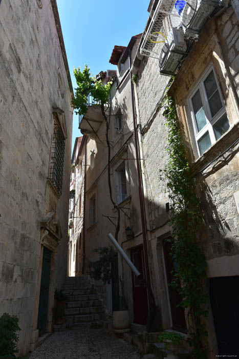 Straatzicht Dubrovnik in Dubrovnic / KROATI 