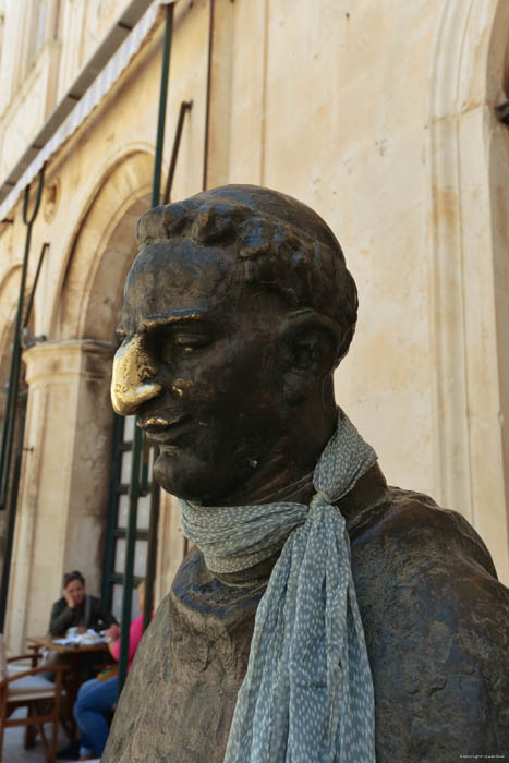 Marin Drzik statue Dubrovnik in Dubrovnic / CROATIA 