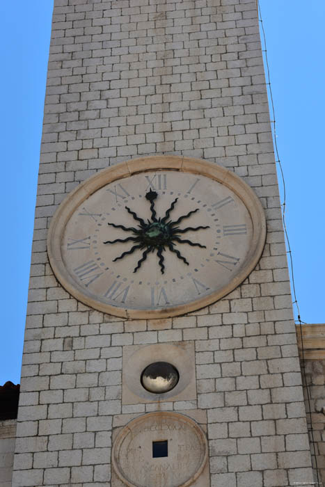 Bell Tower - Clock Tower Dubrovnik in Dubrovnic / CROATIA 