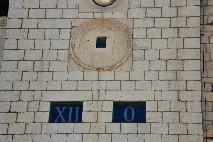 Bell Tower - Clock Tower Dubrovnik in Dubrovnic / CROATIA 