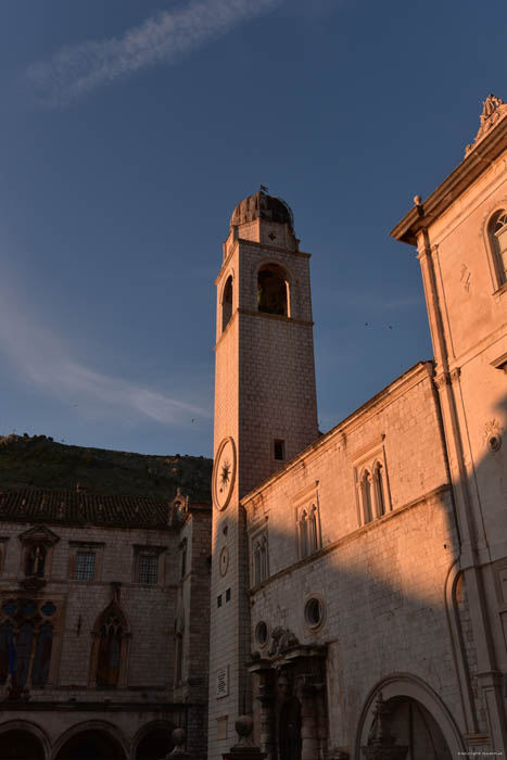 Bell Tower - Clock Tower Dubrovnik in Dubrovnic / CROATIA 