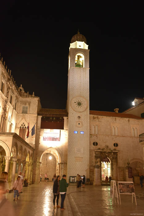 Klokketoren Dubrovnik in Dubrovnic / KROATI 