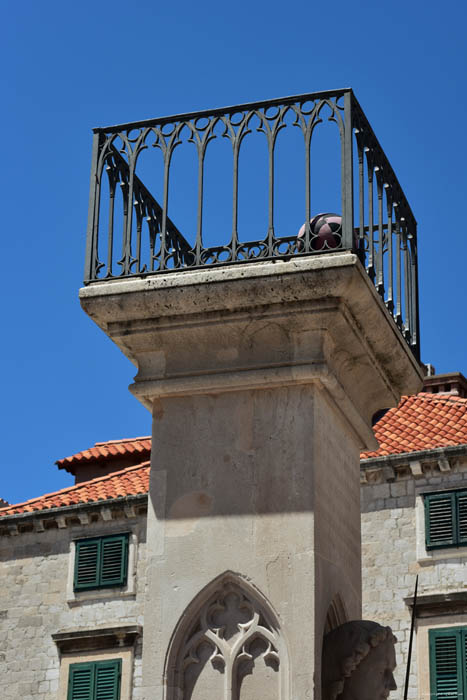Knight Orloando's Column (Stup) Dubrovnik in Dubrovnic / CROATIA 