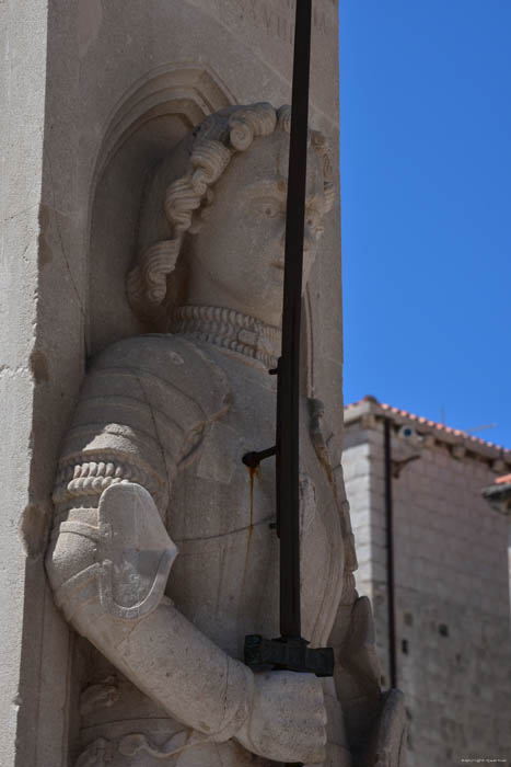 Knight Orloando's Column (Stup) Dubrovnik in Dubrovnic / CROATIA 