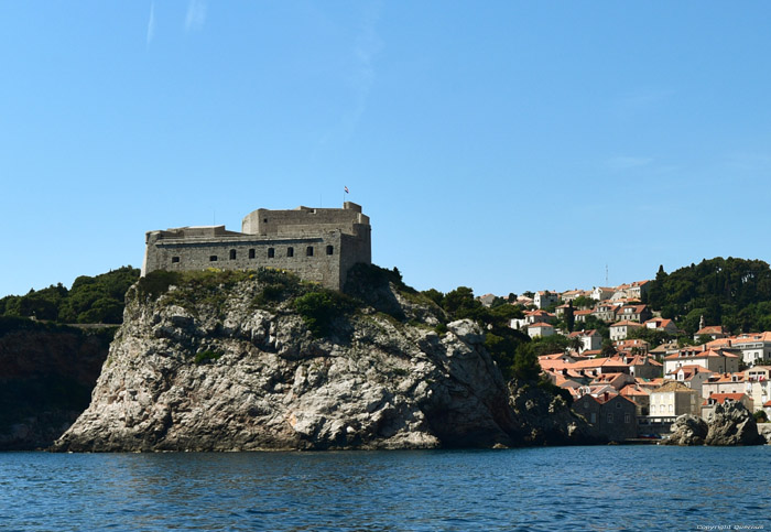 Lovrijenac Castle Dubrovnik in Dubrovnic / CROATIA 