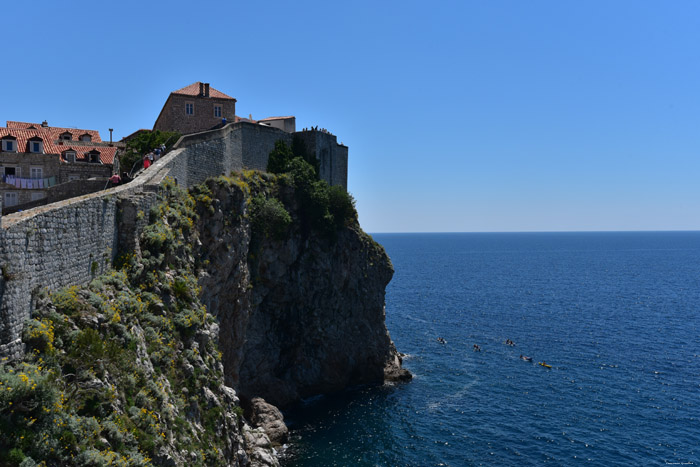 Stadsomwalling ZuidWest Dubrovnik in Dubrovnic / KROATI 