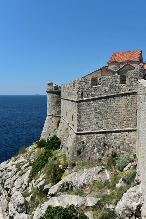 Stadsomwalling ZuidWest Dubrovnik in Dubrovnic / KROATI 