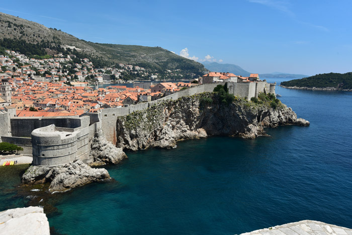 Stadsomwalling ZuidWest Dubrovnik in Dubrovnic / KROATI 