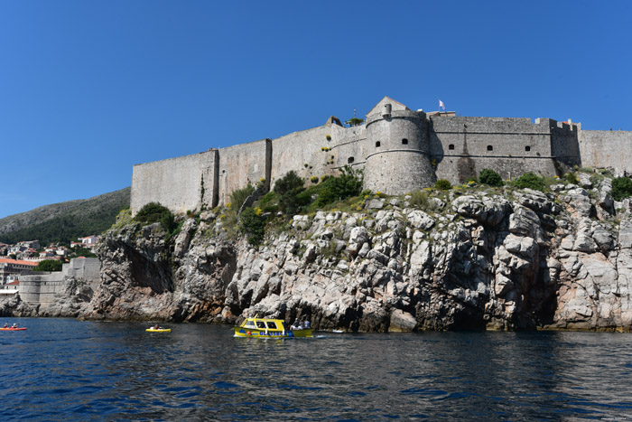 Stadsomwalling ZuidWest Dubrovnik in Dubrovnic / KROATI 