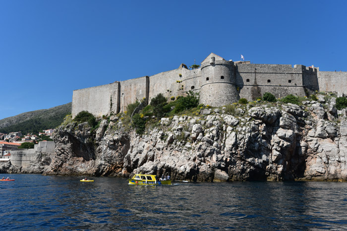 Stadsomwalling ZuidWest Dubrovnik in Dubrovnic / KROATI 