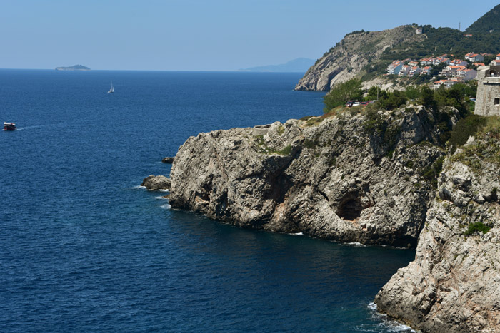 Rocky Coast Dubrovnik in Dubrovnic / CROATIA 