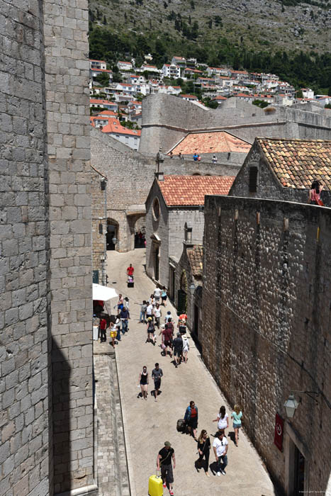 Zicht op Ul Svetog Dominika Dubrovnik in Dubrovnic / KROATI 