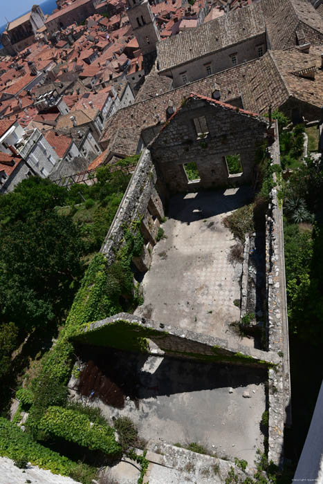 Ruins Dubrovnik in Dubrovnic / CROATIA 