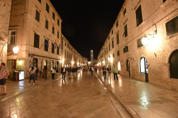 Straatzicht Placa Ul. Dubrovnik in Dubrovnic / KROATI 