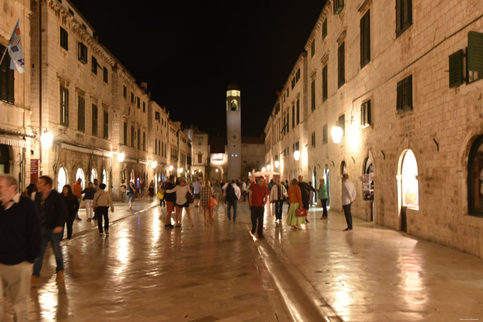 Straatzicht Placa Ul. Dubrovnik in Dubrovnic / KROATI 