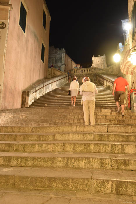 Escalier Jsuites Dubrovnik  Dubrovnic / CROATIE 