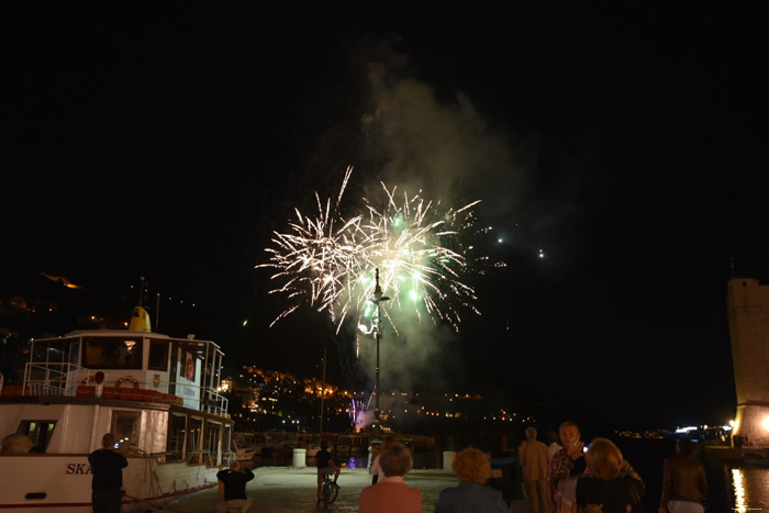 Feu Artifice Dubrovnik  Dubrovnic / CROATIE 