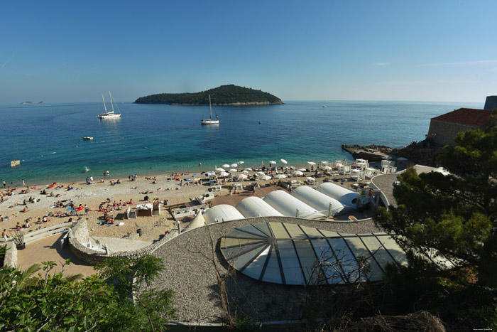 Banje Beach Dubrovnik in Dubrovnic / CROATIA 