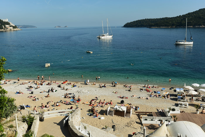 Plage Banje Dubrovnik  Dubrovnic / CROATIE 