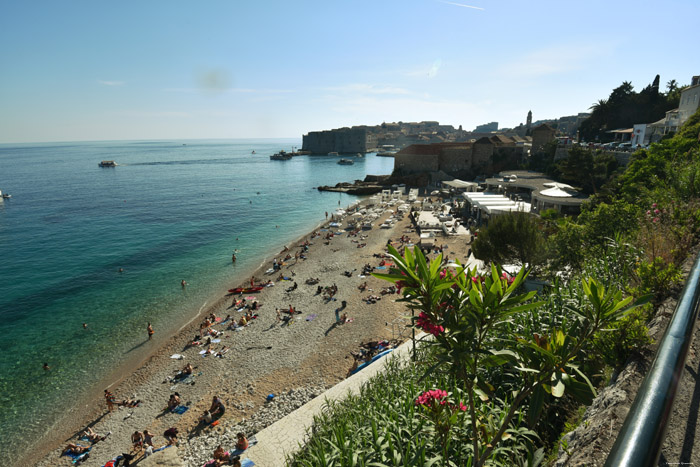 Banje Beach Dubrovnik in Dubrovnic / CROATIA 