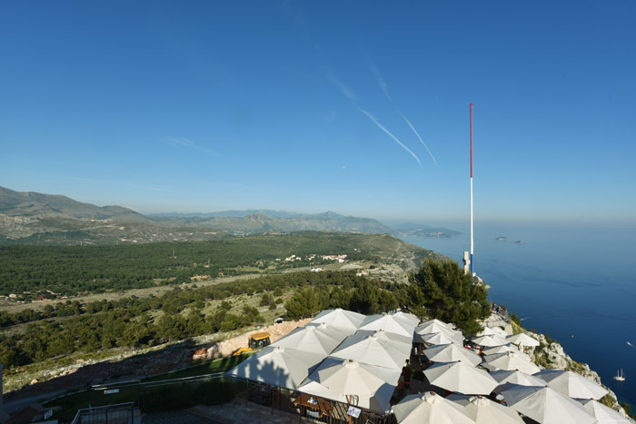 Uitzicht op Adriatische zee Dubrovnik in Dubrovnic / KROATI 