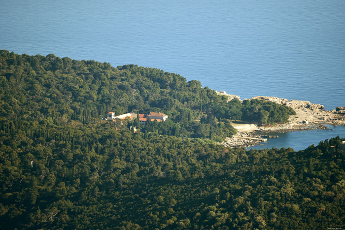 Uitzicht op Adriatische zee Dubrovnik in Dubrovnic / KROATI 