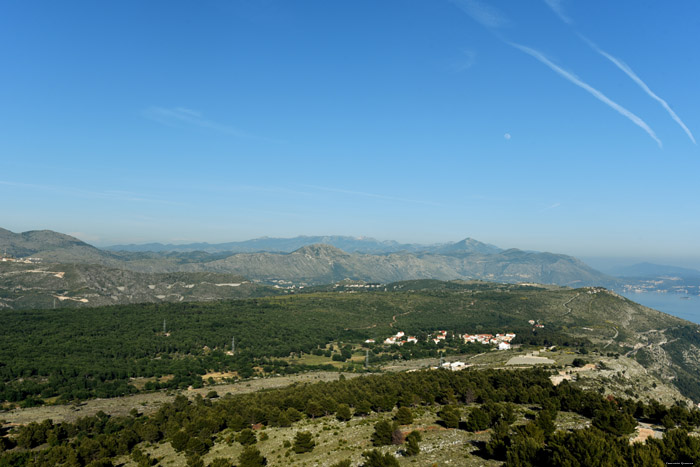 Mountain view Dubrovnik in Dubrovnic / CROATIA 