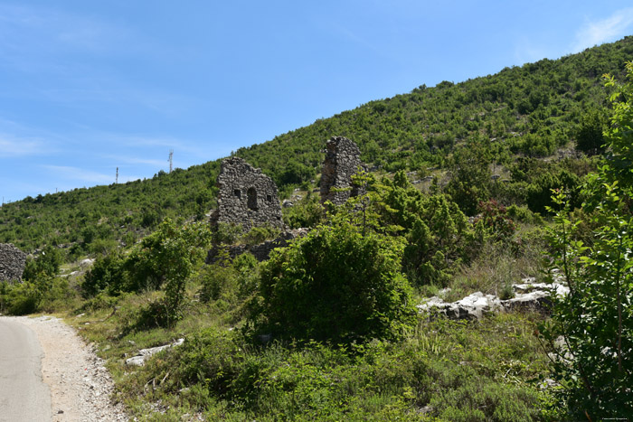 Castle Ruins Dillultnnum Fortress Hutovo in Neum / Bosnia-Herzegovina 