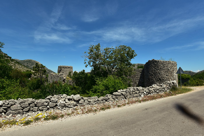 Castle Ruins Dillultnnum Fortress Hutovo in Neum / Bosnia-Herzegovina 