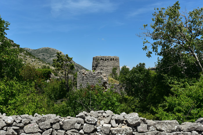 Castle Ruins Dillultnnum Fortress Hutovo in Neum / Bosnia-Herzegovina 