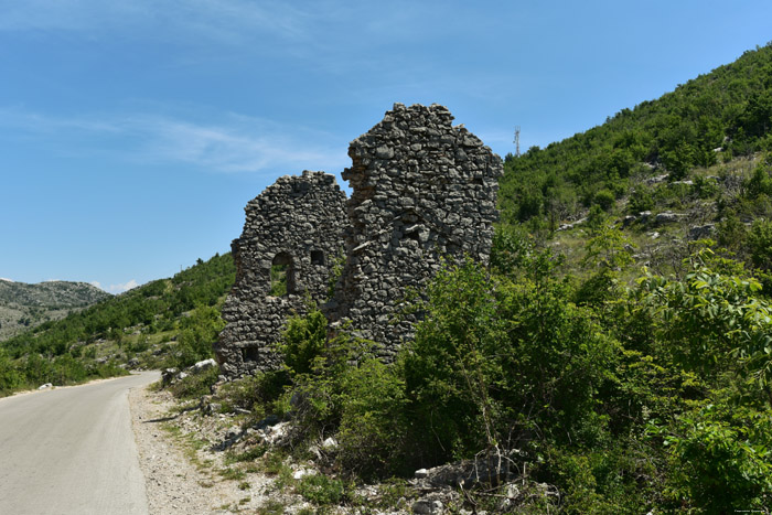 Castle Ruins Dillultnnum Fortress Hutovo in Neum / Bosnia-Herzegovina 