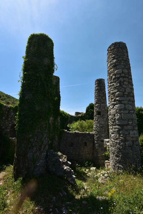Castle Ruins Dillultnnum Fortress Hutovo in Neum / Bosnia-Herzegovina 