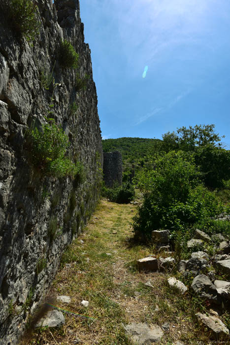 Castle Ruins Dillultnnum Fortress Hutovo in Neum / Bosnia-Herzegovina 