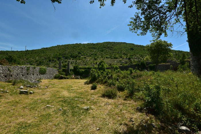 Castle Ruins Dillultnnum Fortress Hutovo in Neum / Bosnia-Herzegovina 