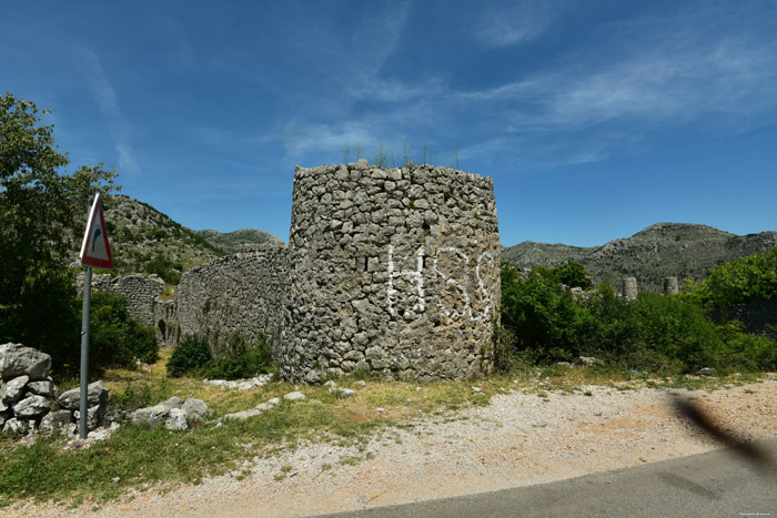 Castle Ruins Dillultnnum Fortress Hutovo in Neum / Bosnia-Herzegovina 