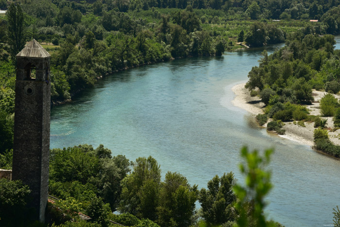 Vue sur Rivire Neretva Pocitelj  Capljina / Bosnie-Herzegovina 