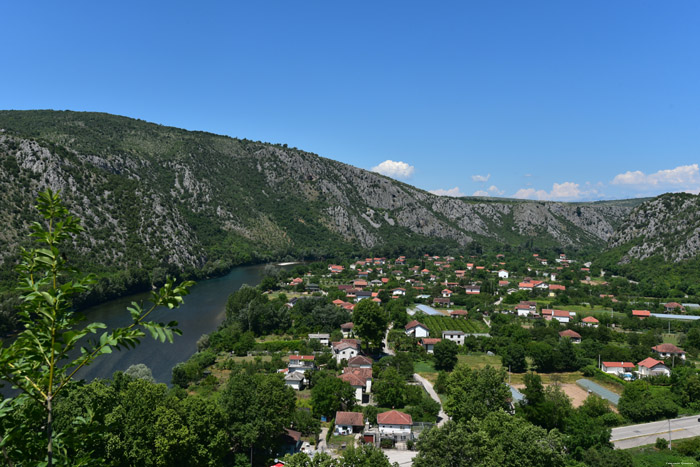 View on River Neretva Pocitelj in Capljina / Bosnia-Herzegovina 