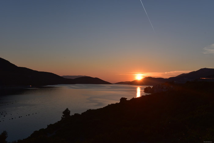 Zicht over Adriatische Zee Neum / Boznie-Herzegovina 